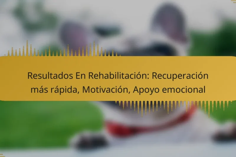 Resultados En Rehabilitación: Recuperación más rápida, Motivación, Apoyo emocional
